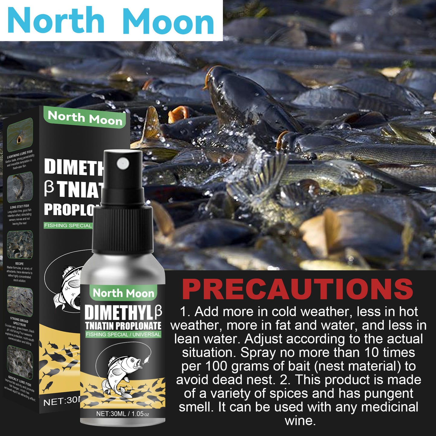 New North Moon Red Ink Fishing Pheromone Fish Attractant Spray