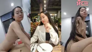 คลิปโป๊หลุดไทย สาวหมวยใส่แว่นเย็ดกับผัวเสียวๆขึ้นขย่มโยกเอวบดควยให้แบบไม่ยั้ง คร-300x450