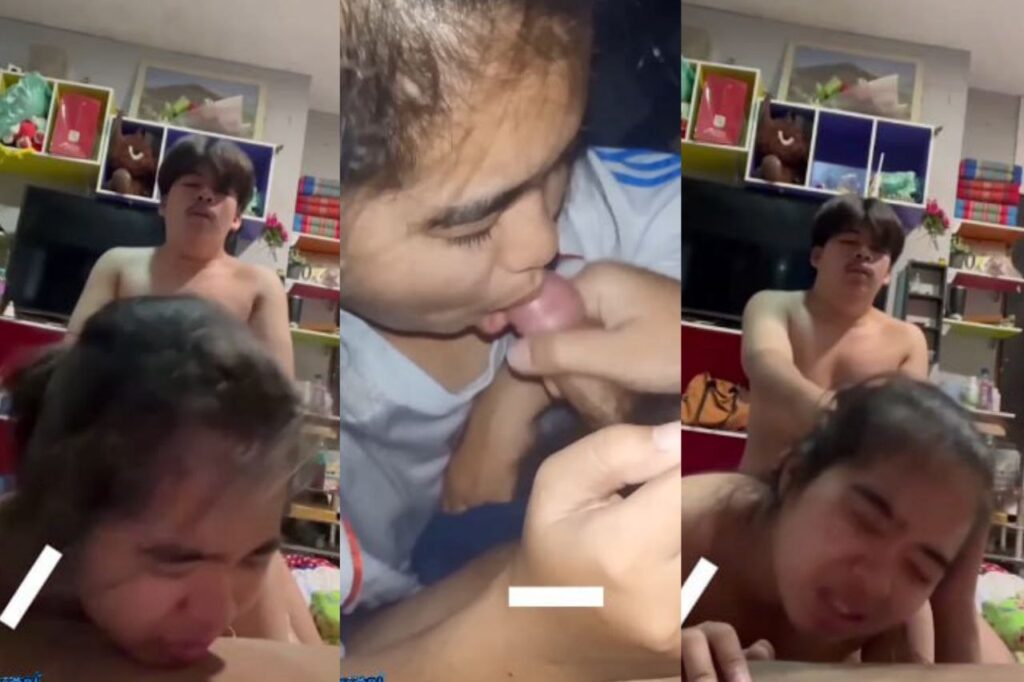 คลิปหลุดทางบ้าน ปลุกแฟนมาโม๊คควยกลางดึก